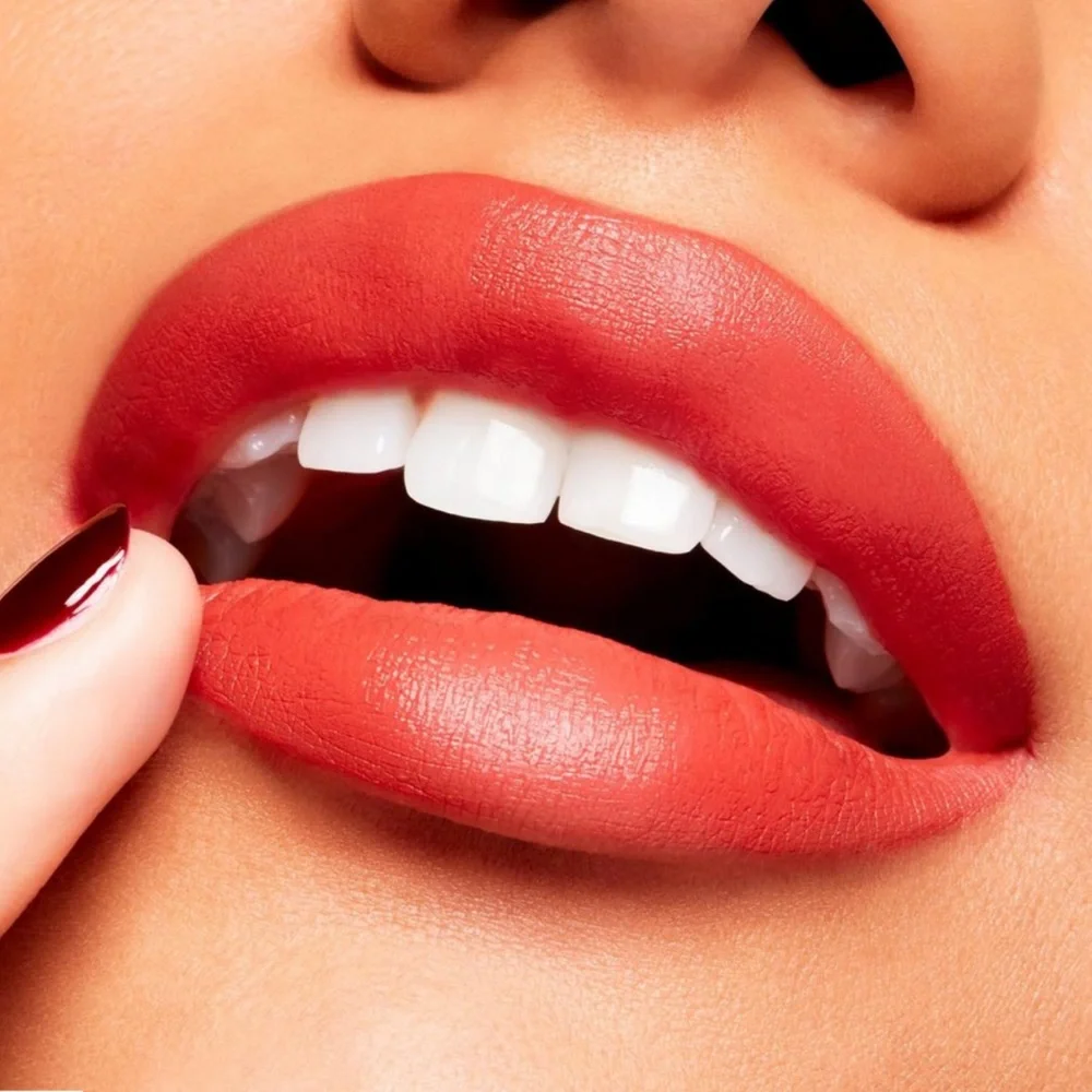 MAC Powder Kiss Velvet Blur Slim Stick Lipstick 877 Devoted To Chili NIB $28